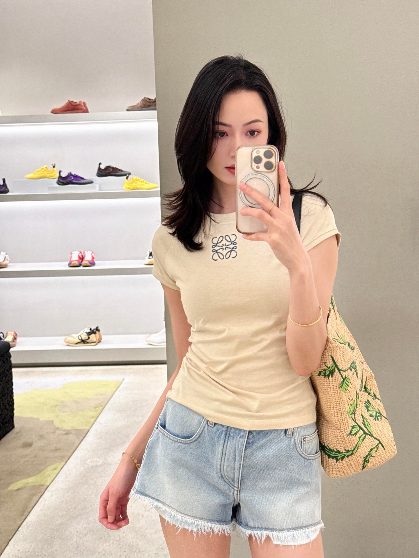2026 Women’s Way Mosaic Embroidered Short-Sleeved Top (DD128)