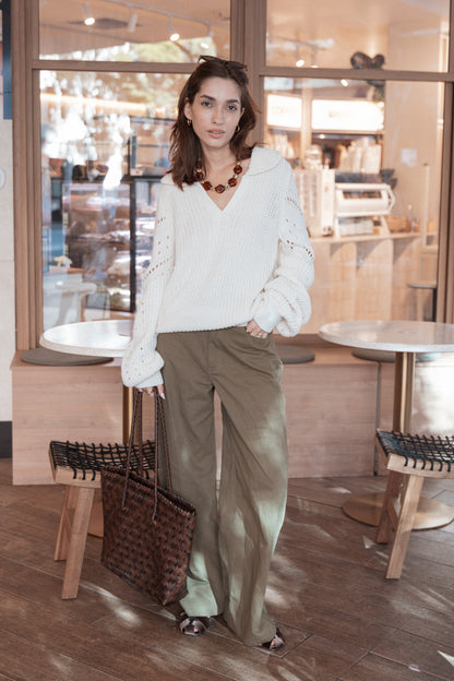 Brynn Straight Leg Pants - Khaki