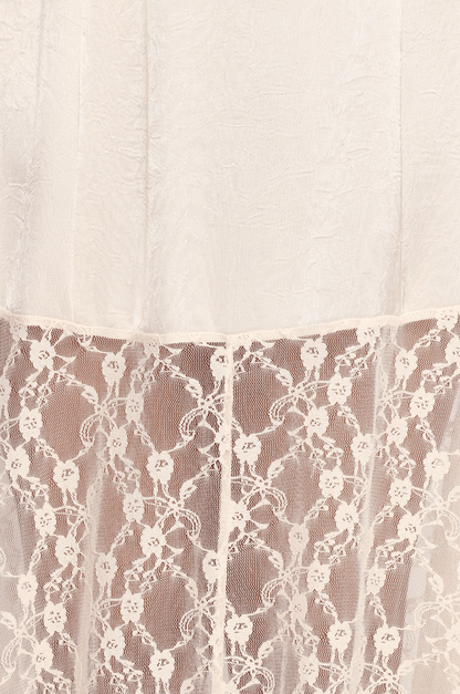 Chapel Lace Maxi Skirt - Cream