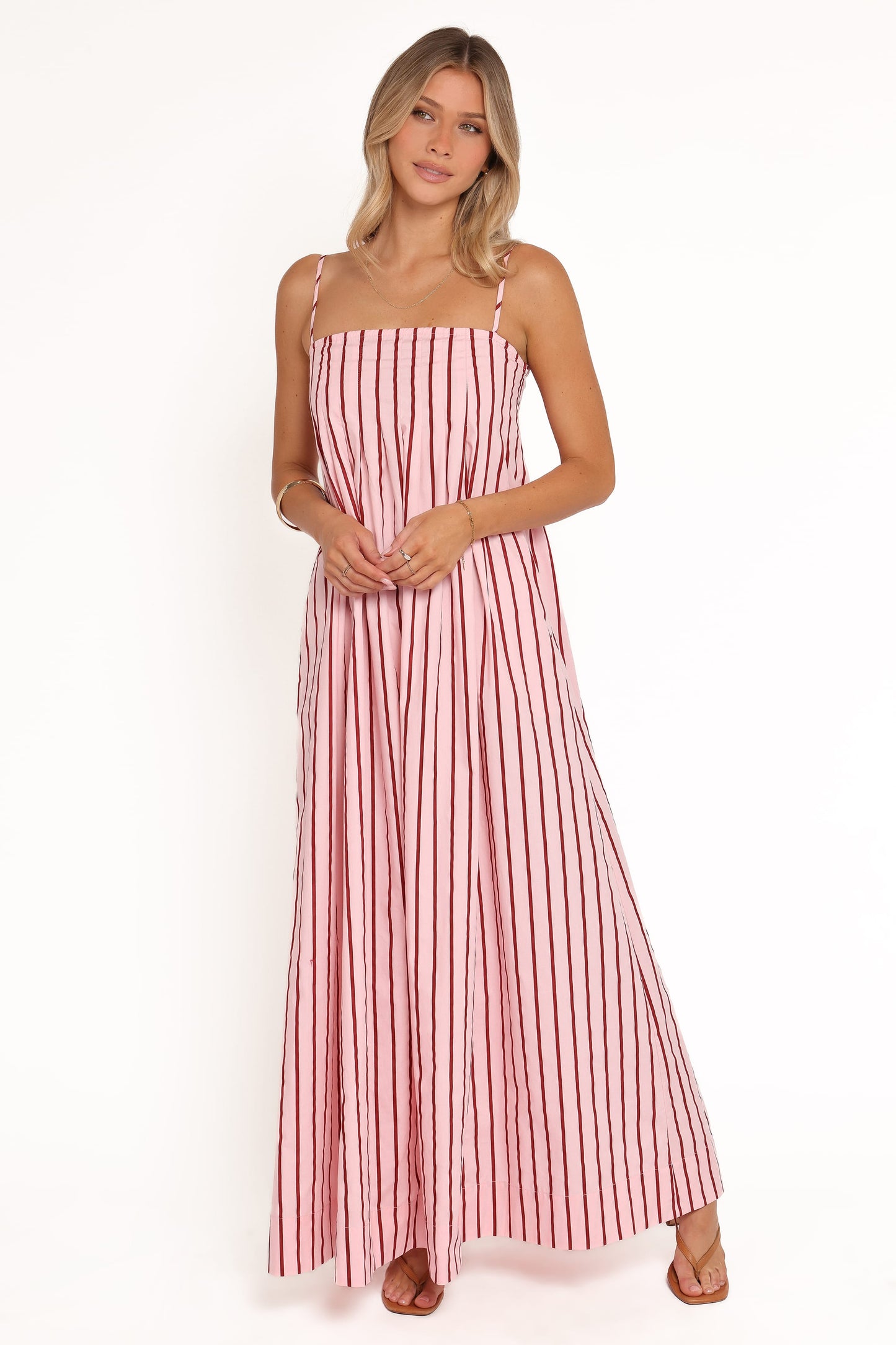 Arletta Maxi Dress - Pink Stripe