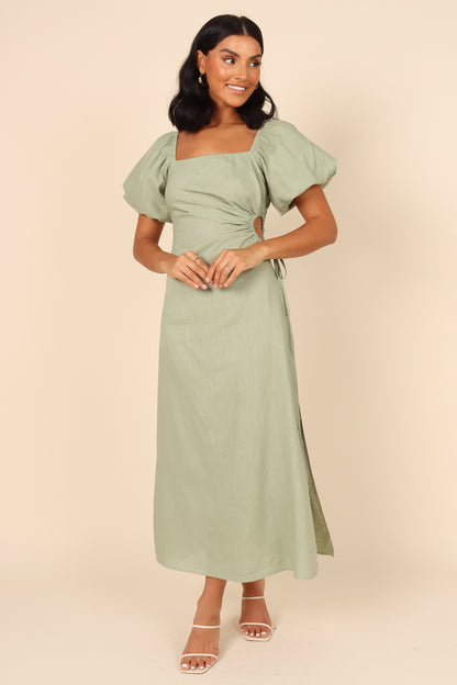 Chloe Cut Out Dress - Sage