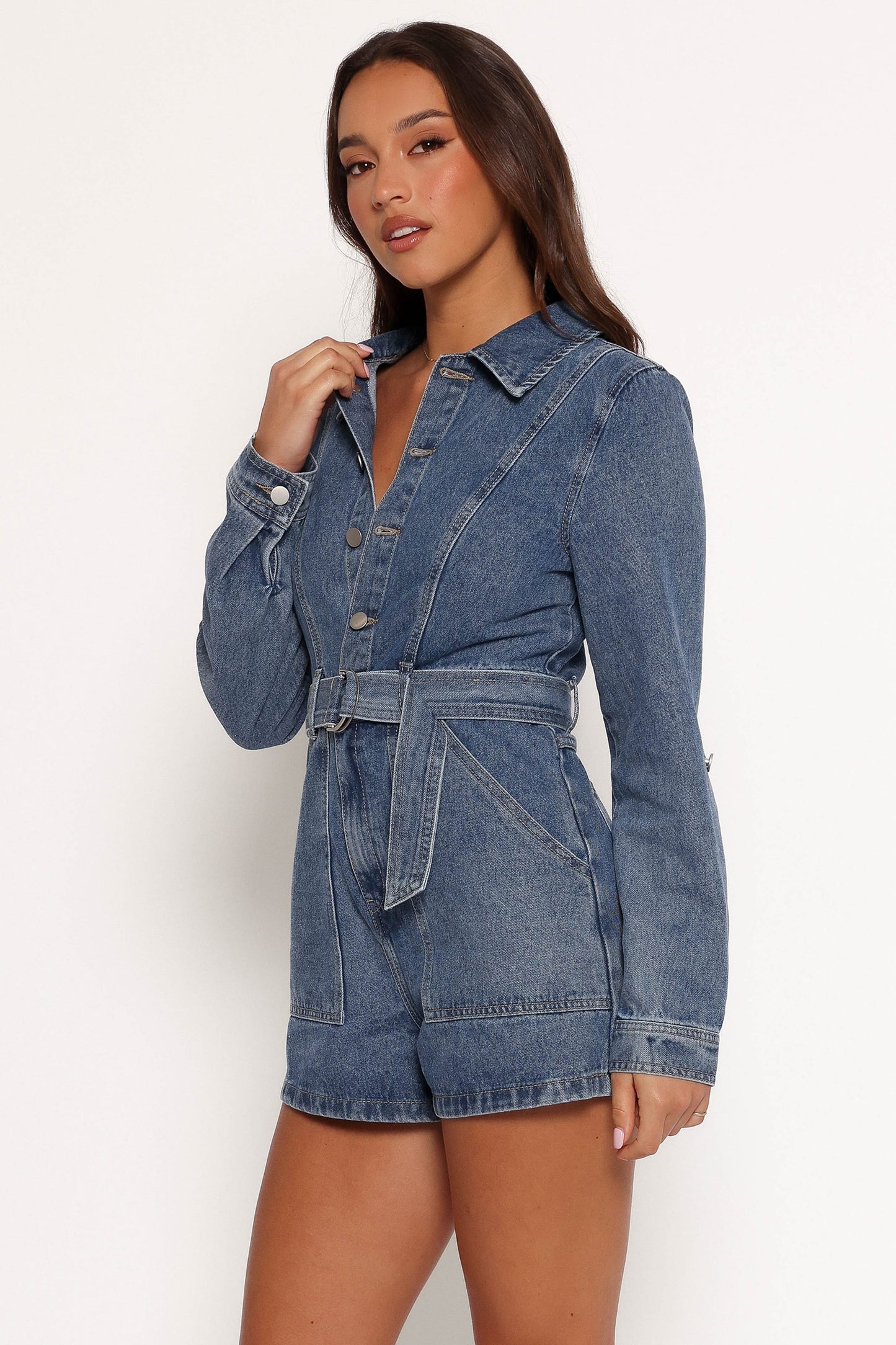 Brady Denim Playsuit - Blue