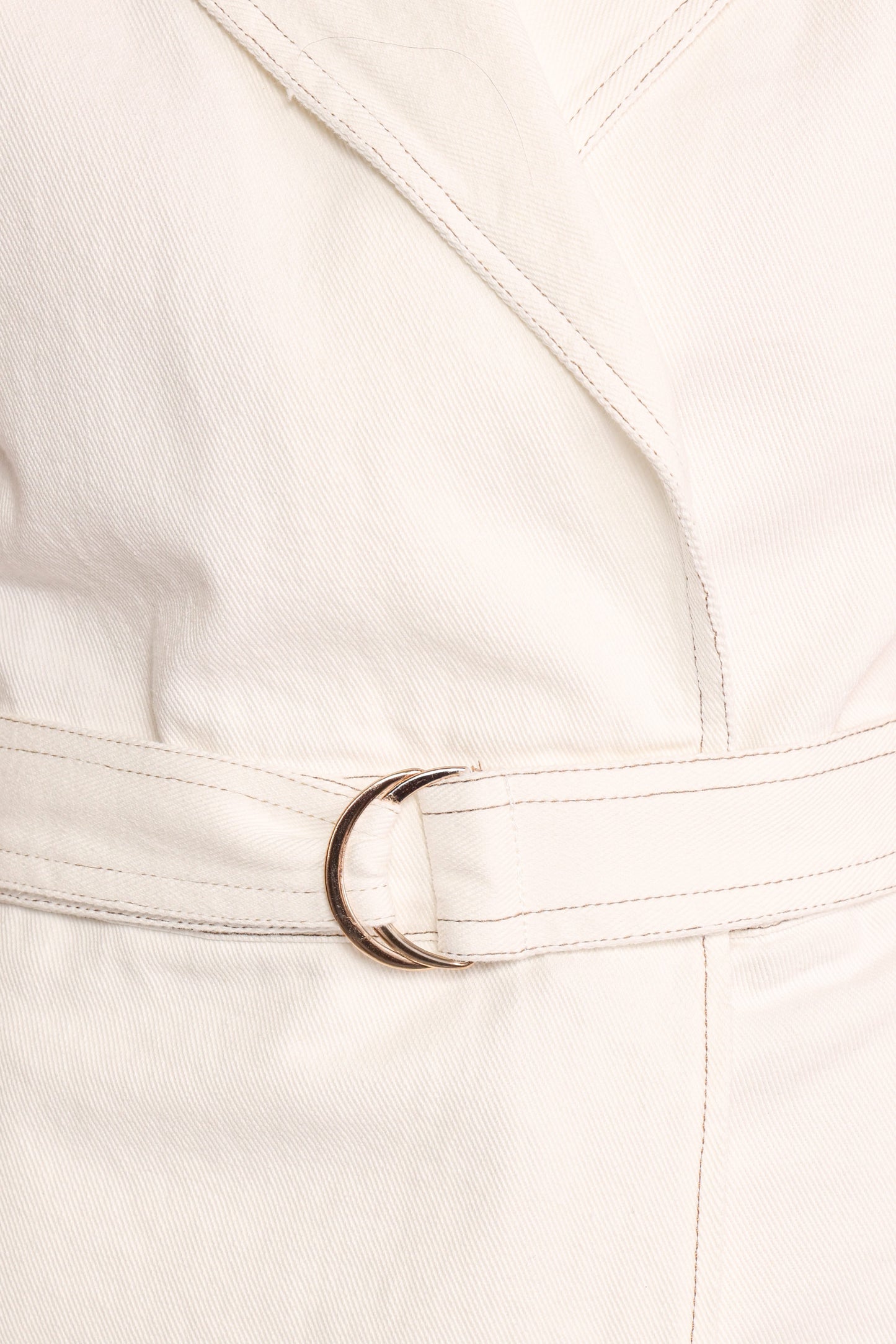 Rhi Denim Romper - White