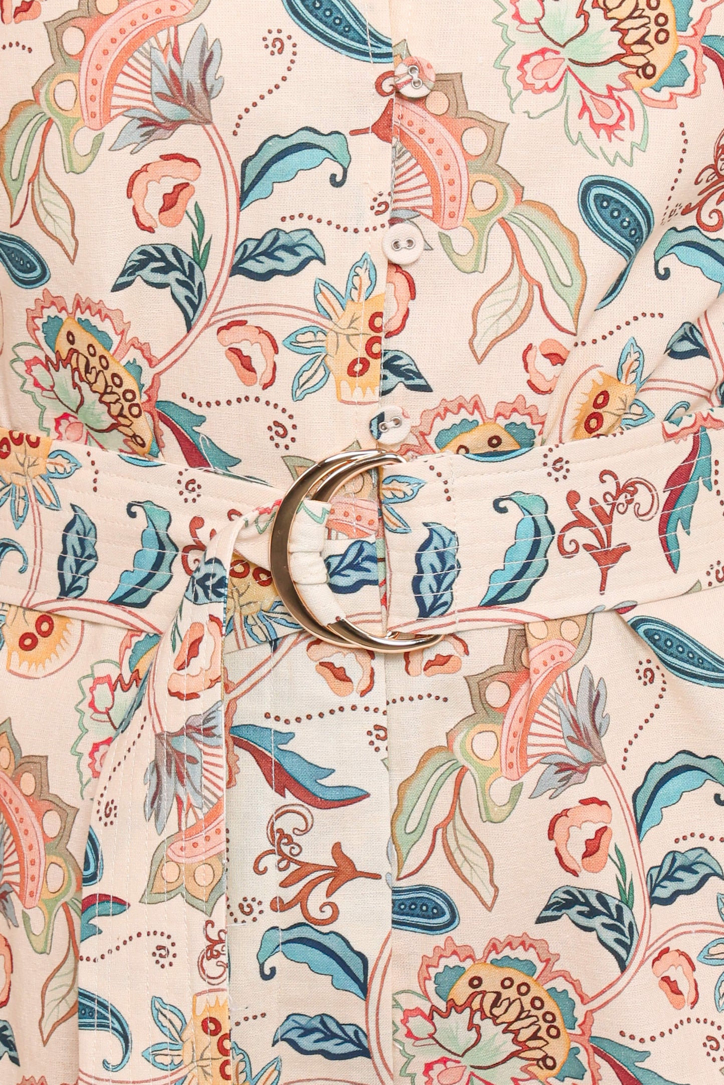 Soul Belted Romper - Paisley