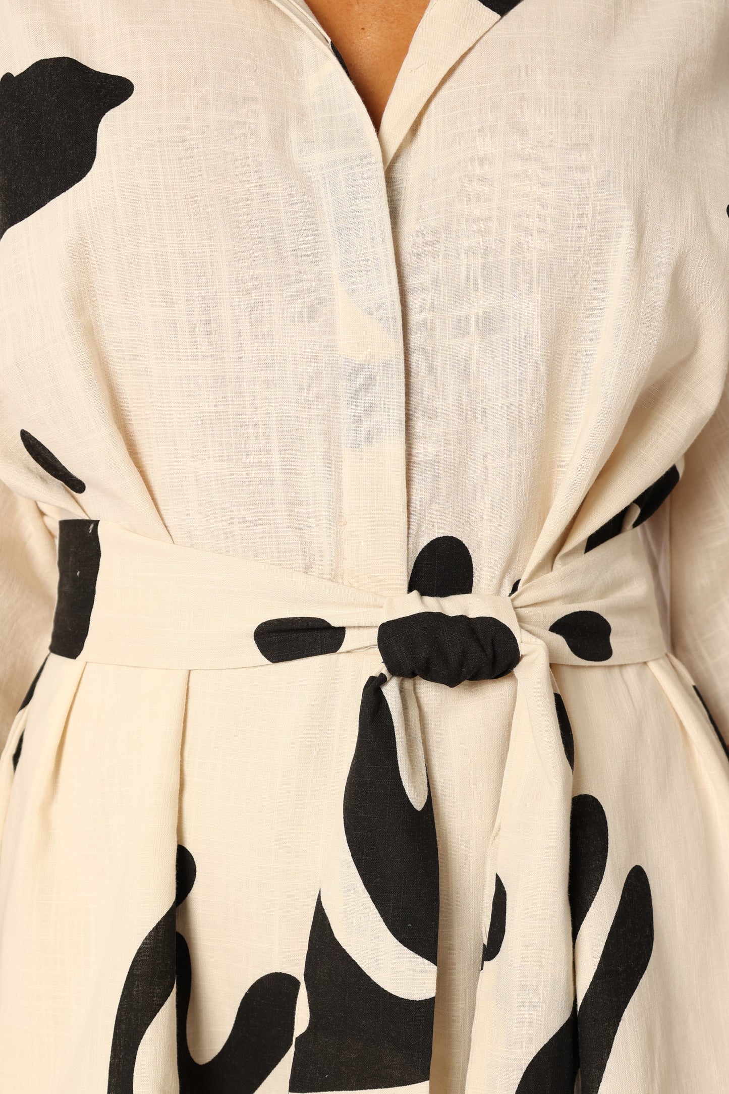 Kellie Romper - Beige Black