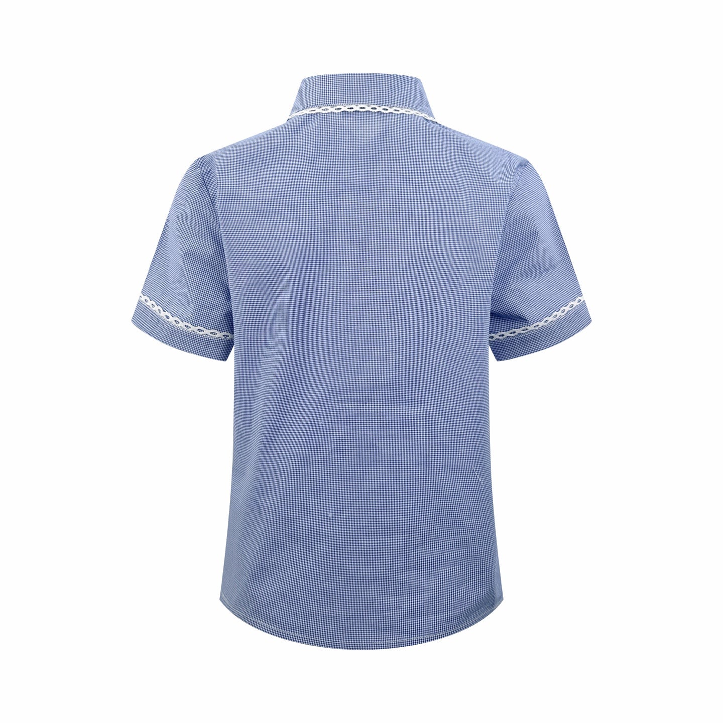2026 Women’s MM Logo Check Short-Sleeved Shirt (FF723)
