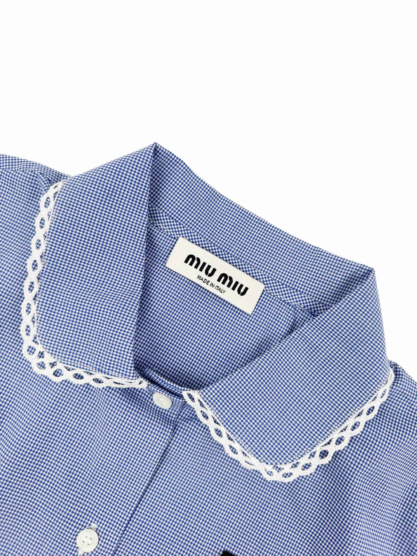 2026 Women’s MM Logo Check Short-Sleeved Shirt (FF723)