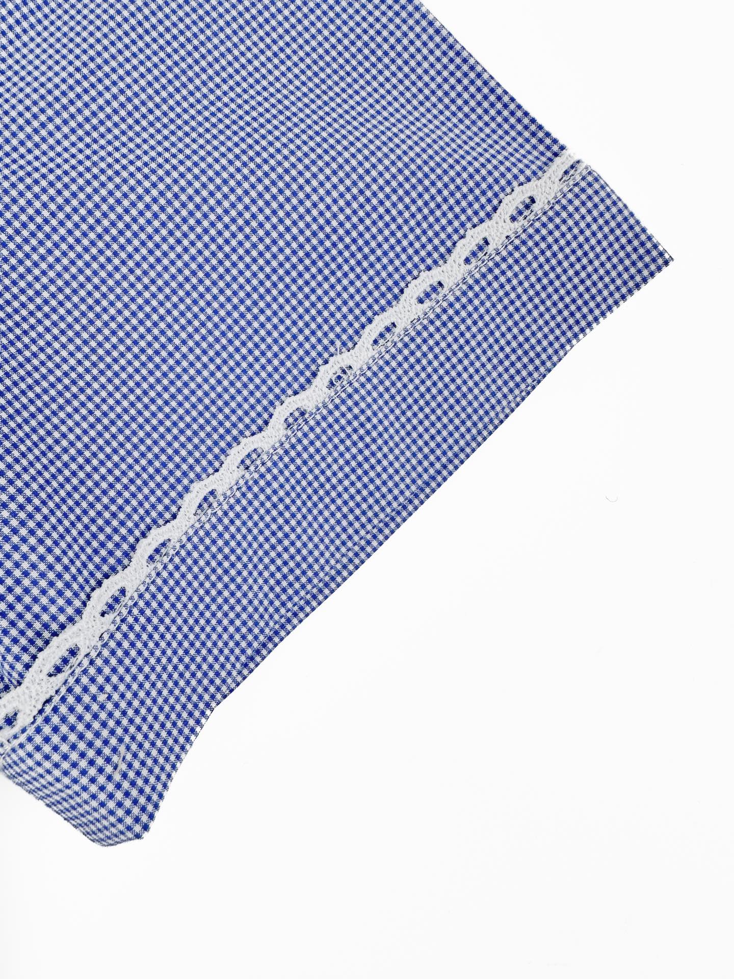 2026 Women’s MM Logo Check Short-Sleeved Shirt (FF723)
