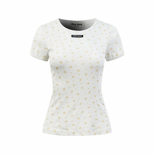 2026 Women’s MM Floral Short-Sleeved T-Shirt (FF745)