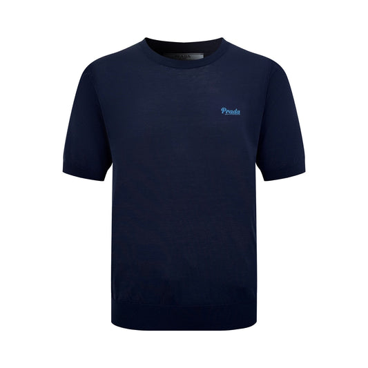 2026 New Triangle Brand Logo Embroidered Short-Sleeved Jumper (AA619-A50)